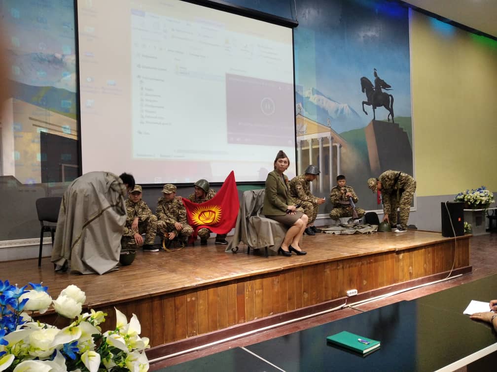 20 мая студенты 1 курса посетили войсковую часть 10128 национальной гвардии КР